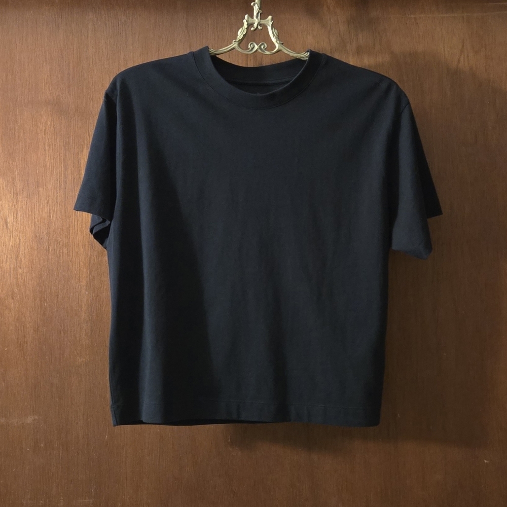 Muji Black Boxy Fit Tee